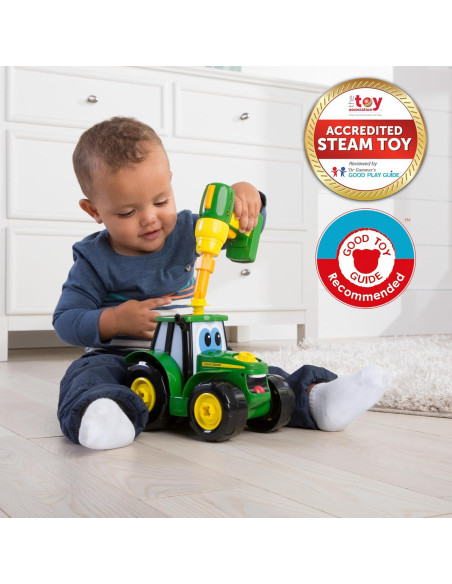 Juguete de Construcción John Deere Tractor Johnny 16 Piezas