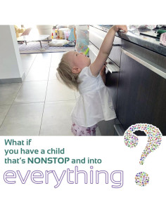 Candados de Seguridad Oxlay para Bebés - 6 Unidades Negro 2