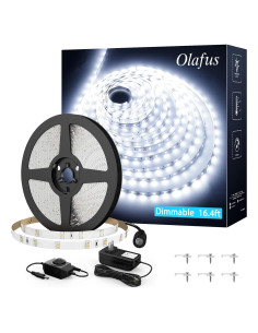 Tira LED Olafus 5m Regulable 300 LEDs 6000K Luz Blanca