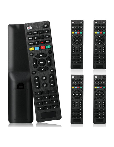 Paquete de 5 Controles Remotos Universales para TV Saysurey