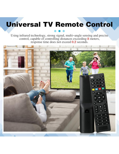 Paquete de 5 Controles Remotos Universales para TV Saysurey