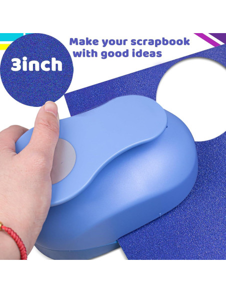 Perforadora Circular Grande HKKYO 3 Pulgadas para Manualidades