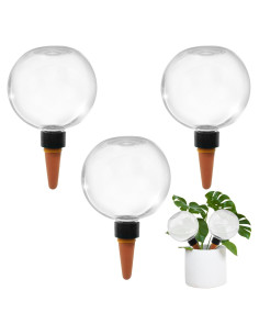 3 Esferas de Riego Automático Gewosi 500 ml para Plantas