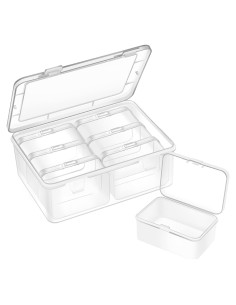 Organizador de Perlas Mathtoxyz 7 Piezas Transparente