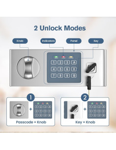 Caja de Seguridad Locksworth 0.6 Pies Cúbicos con Alarma 2