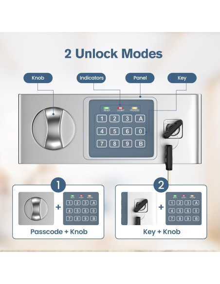 Caja de Seguridad Locksworth 0.6 Pies Cúbicos con Alarma