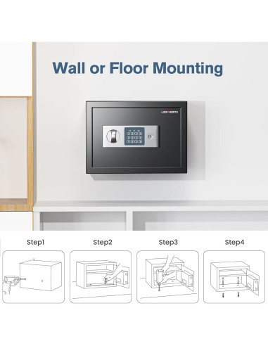 Caja de Seguridad Locksworth 0.6 Pies Cúbicos con Alarma