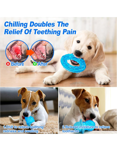 Paquete de 3 Juguetes Congelables para Cachorros ADDPETS