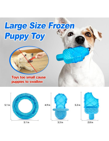 Paquete de 3 Juguetes Congelables para Cachorros ADDPETS