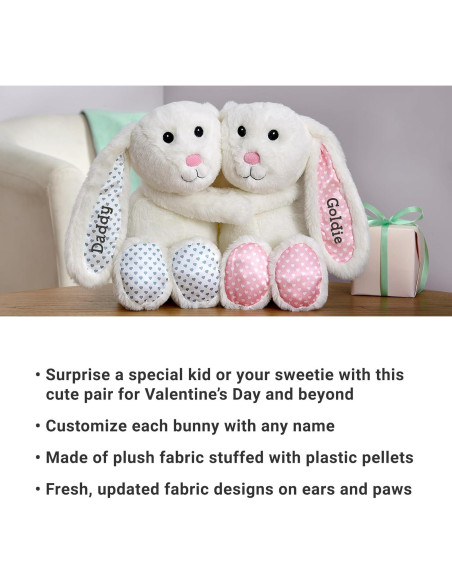 Conejos de Peluche Personalizados Hagamos Recuerdos 23.5cm Conejos de Peluche Personalizados Hagamos Recuerdos 23.5cm