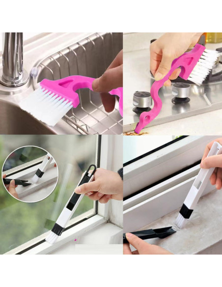 Juego de cepillos de limpieza CONOVOZON 10 piezas ergonómico