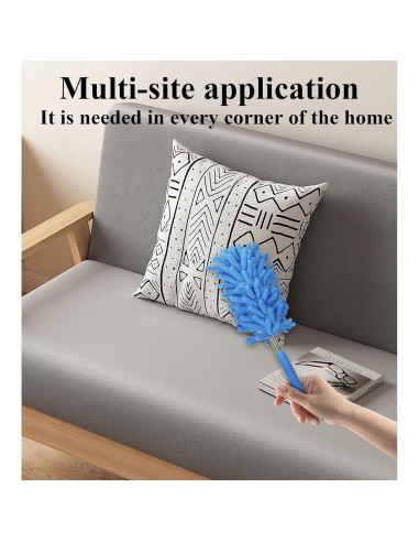 Plumero Telescópico de Microfibra zdyCGTime - 2 Paquete Azul