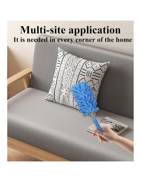 Plumero Telescópico de Microfibra zdyCGTime - 2 Paquete Azul