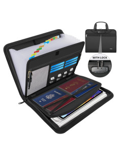 Organizador de Archivos Acordeón Andyer Ignífugo 13 Bolsillos A4