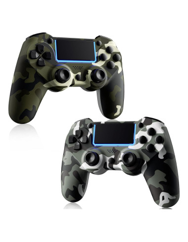 Controladores Inalámbricos KDYGPDCT para PS4/PS3 - 2 Pack Verde y Gris