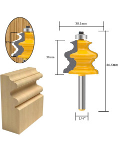 Conjunto de Brocas Router TAIWAIN 10 PCS 1/4" Mango Carburo 2