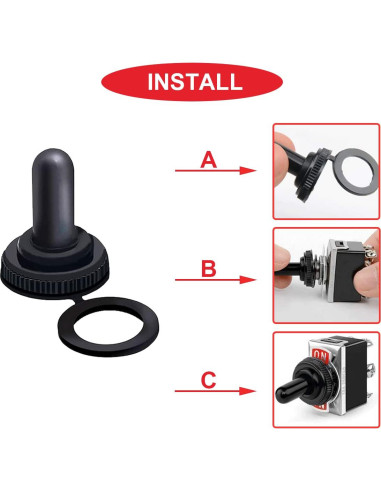 15 Cubiertas de Botas de Goma Impermeables MKBKLLJY 12mm