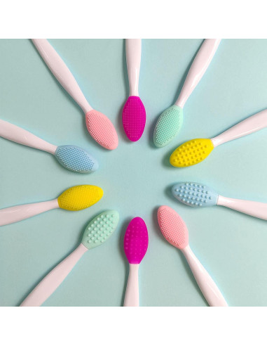 10 Piezas Cepillo Exfoliante de Silicona para Labios ZYYC