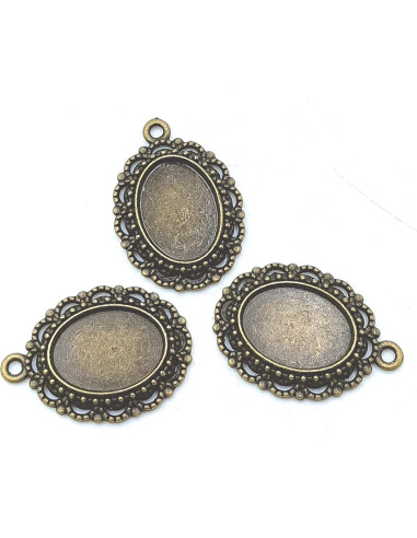 Colgantes de Cruz Vintage YOOGCORETT 50pcs 16x8mm Plata Antigua