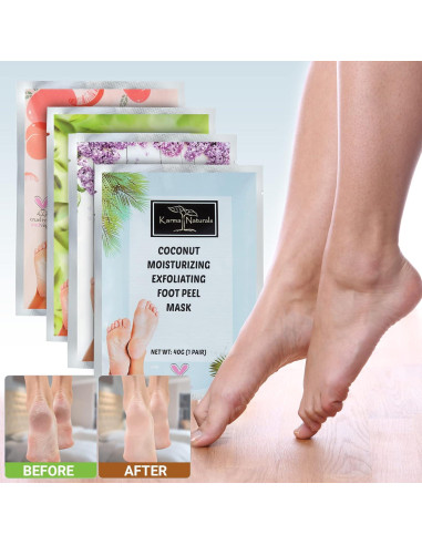 Máscaras Exfoliantes para Pies Karma Organic - Hidratación y Reparación
