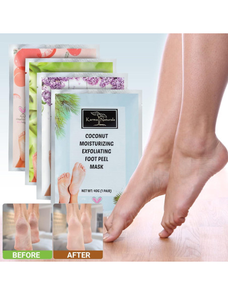 Máscaras Exfoliantes para Pies Karma Organic - Hidratación y Reparación