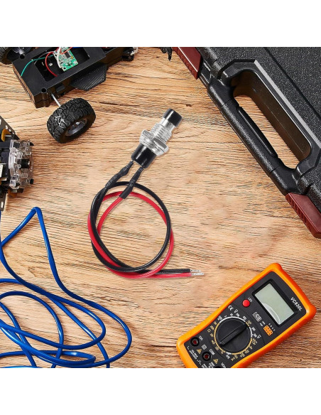 Interruptor de Botón Momentáneo 12V MELIFE 20pcs 7mm SPST