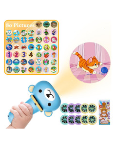 Linterna Proyector Educativa YSQ con 10 Discos para Niños