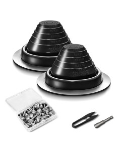 Kit de Ventilación de Techo ACNOYEL - 2 Pcs, Silicona Negra