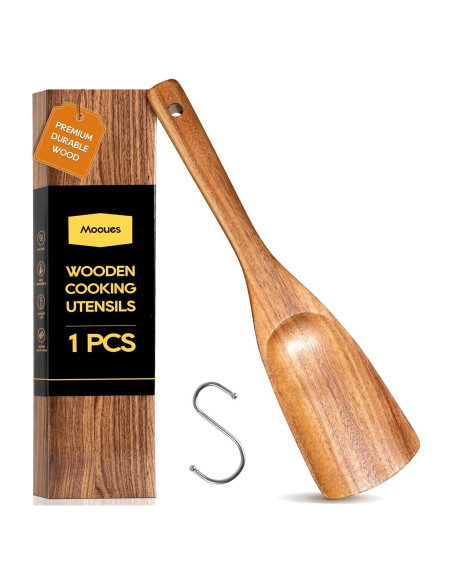 Set de Utensilios de Cocina de Madera de Teca Mooues 10 Piezas