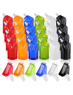 Paquete de 24 Botellas de Agua Plegables Funnymoom 750 ml