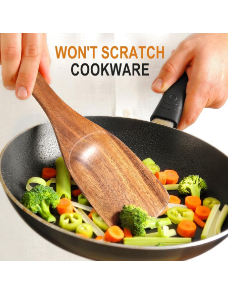 Set de Utensilios de Cocina de Madera de Teca Mooues 10 Piezas