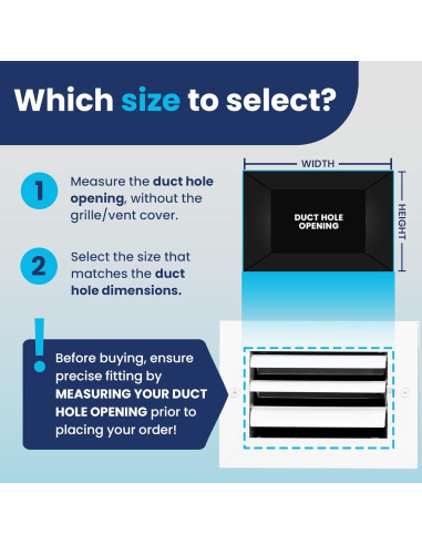 Rejilla de Ventilación de Aluminio 4x6 cm Laminaire - Silenciosa