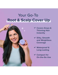 Polvo Compacto para Raíces TRUHAIR Gris 9.92 g - Cobertura Canas 2