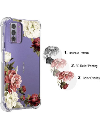Funda TPU Floral para Nokia G42 5G y G310 5G - Protección Premium