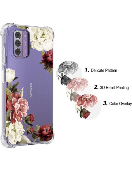 Funda TPU Floral para Nokia G42 5G y G310 5G - Protección Premium Funda TPU Floral para Nokia G42 5G y G310 5G - Protección Premium