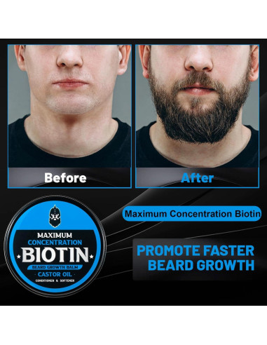 Bálsamo para Barba First Melody 56.7g Biotina Aceites Naturales