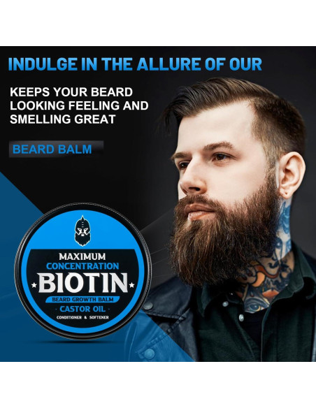 Bálsamo para Barba First Melody 56.7g Biotina Aceites Naturales