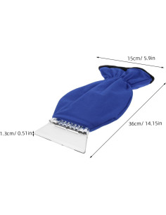 Guante Raspador de Hielo Ciieeo con Cepillo para Autos 2