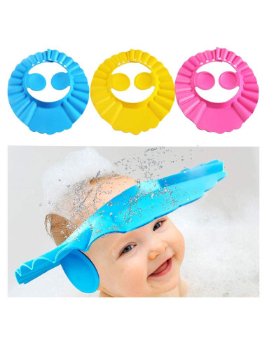 Gorro de Ducha para Bebé FEBSNOW - 3 Piezas Ajustable