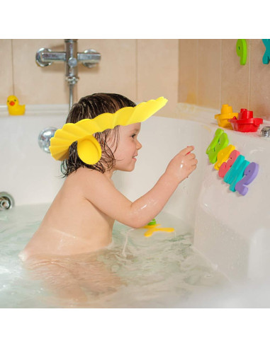 Gorro de Ducha para Bebé FEBSNOW - 3 Piezas Ajustable