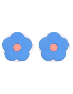 Cinta Métrica Retráctil HARFINGTON 150cm Doble Cara Flor Azul