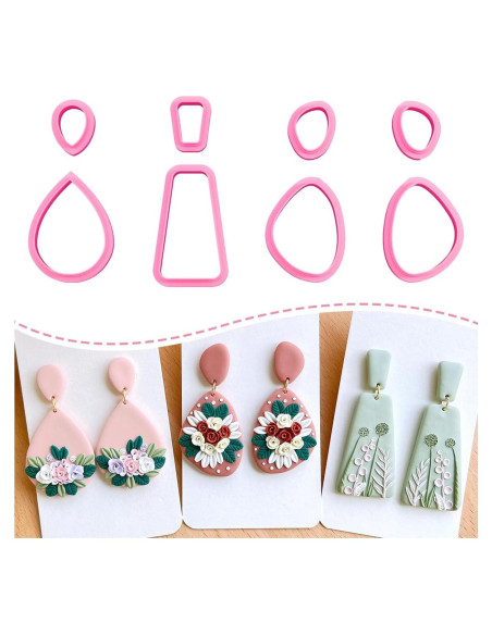 Cortadores de Arcilla de Polímero Keoker - 8 Formas para Joyería