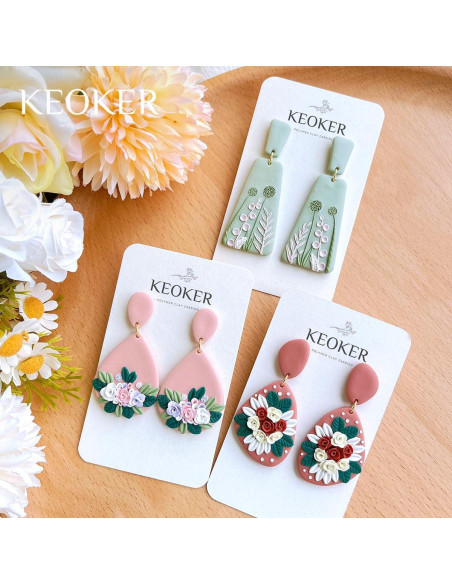 Cortadores de Arcilla de Polímero Keoker - 8 Formas para Joyería