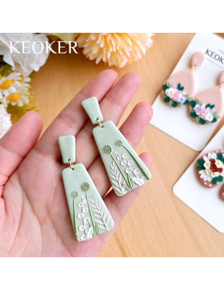 Cortadores de Arcilla de Polímero Keoker - 8 Formas para Joyería