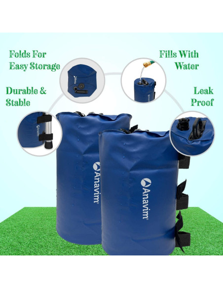 Bolsa de Peso de Agua Anavim - 4 Unidades para Canopy