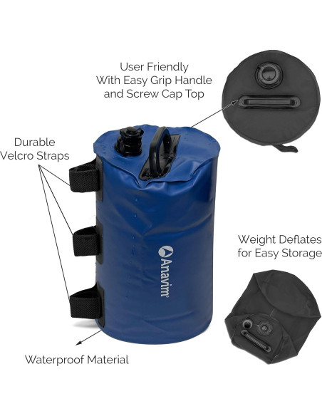 Bolsa de Peso de Agua Anavim - 4 Unidades para Canopy