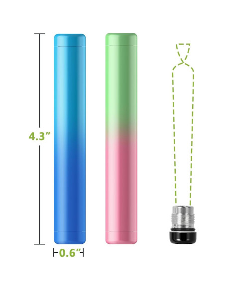 Contenedor de Aluminio OZCHIN 4.5" Hermético 5 Pcs Portátil