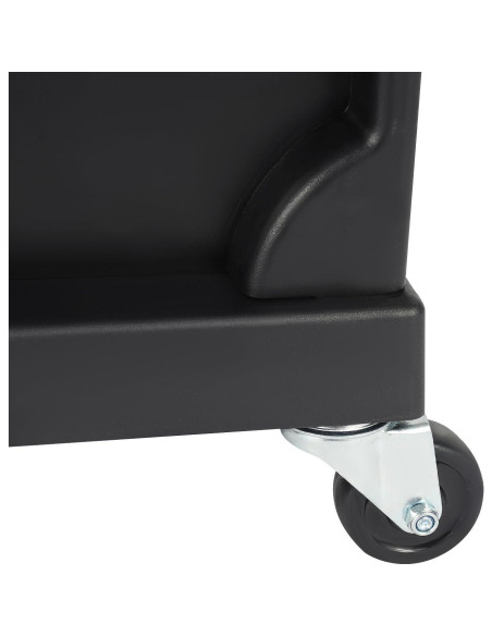 Carro de salón de belleza lkoewqzamx 7 niveles negro