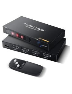 Conmutador HDMI 3 en 1 Avedio Links 4K 60Hz Automático