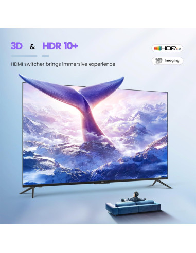 Conmutador HDMI 3 en 1 Avedio Links 4K 60Hz Automático